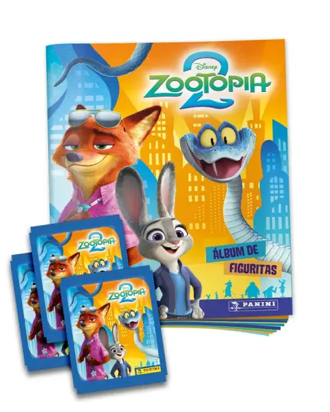 Pack 1 álbum + 20 sobres de cromos ZOOTOPIA 2