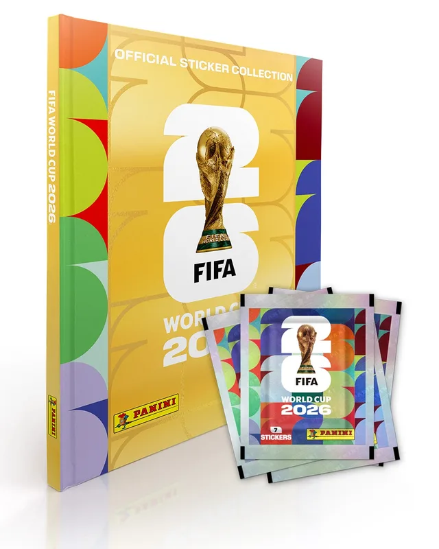 COMBO 1 álbum GOLD + 100 sobres de cromos FIFA WORLD CUP 2026