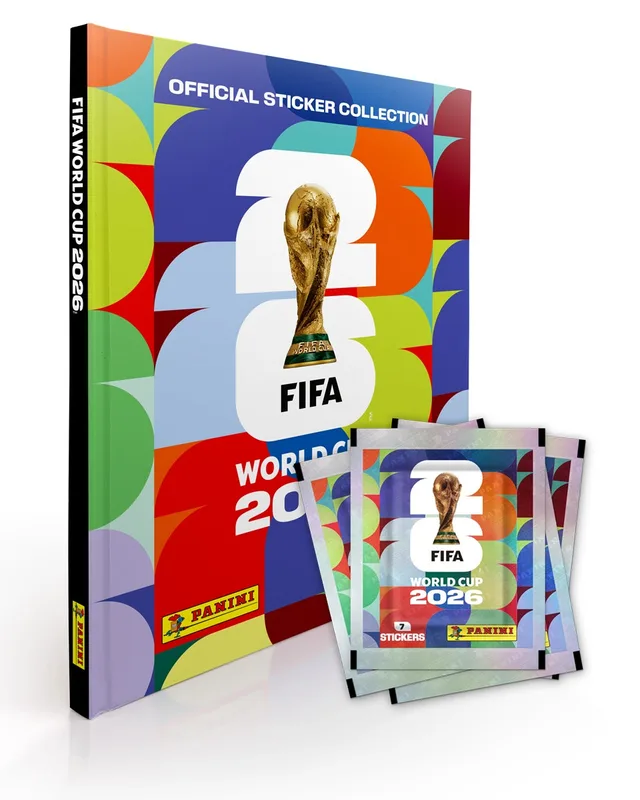COMBO 1 álbum TAPA DURA + 50 sobres de cromos FIFA WORLD CUP 2026